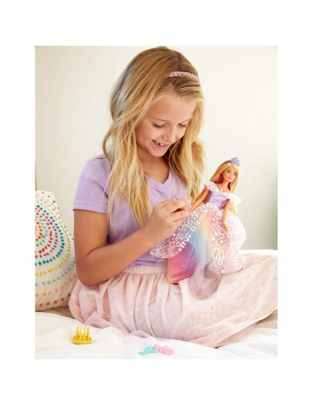 Papusa Barbie by Mattel Dreamtopia Printesa in rochie de bal cu