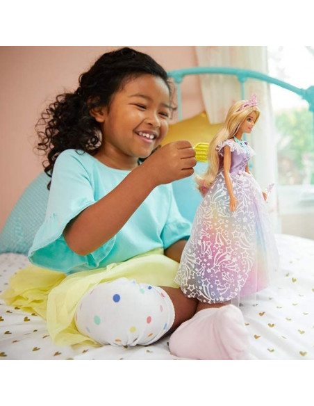 Papusa Barbie by Mattel Dreamtopia Printesa in rochie de bal cu