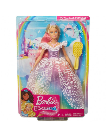 Papusa Barbie by Mattel Dreamtopia Printesa in rochie de bal cu