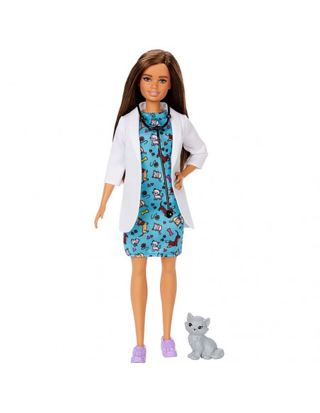 Papusa Barbie by Mattel Careers Medic veterinar cu figurina