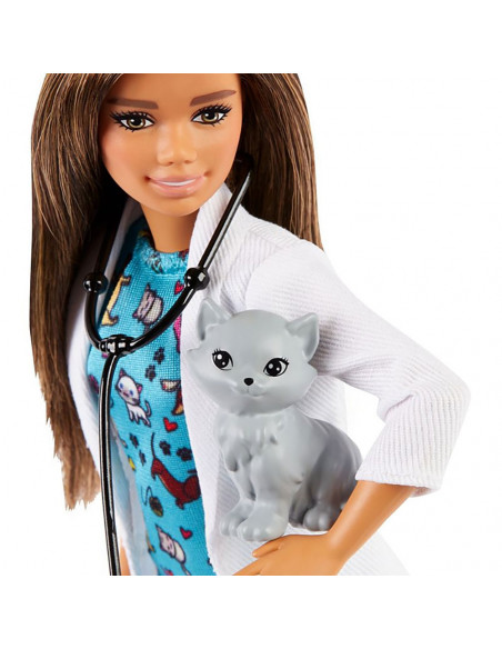 Papusa Barbie by Mattel Careers Medic veterinar cu figurina