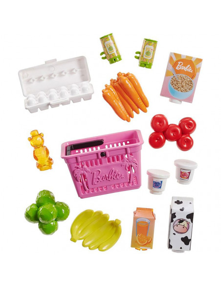 Set Barbie by Mattel I can be Magazin alimentar FJB27 cu