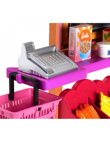 Set Barbie by Mattel I can be Magazin alimentar FJB27 cu