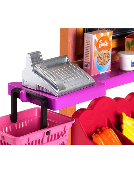 Set Barbie by Mattel I can be Magazin alimentar FJB27 cu