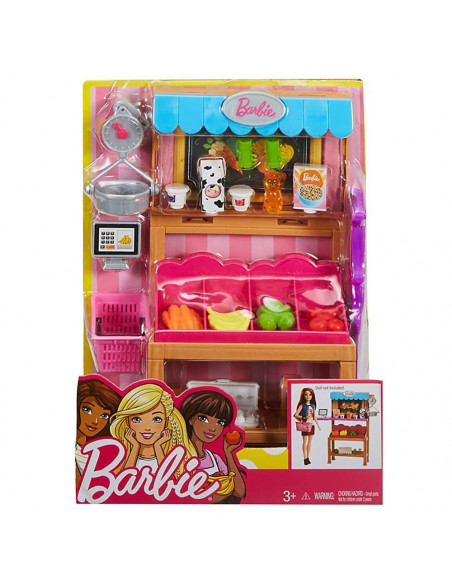 Set Barbie by Mattel I can be Magazin alimentar FJB27 cu
