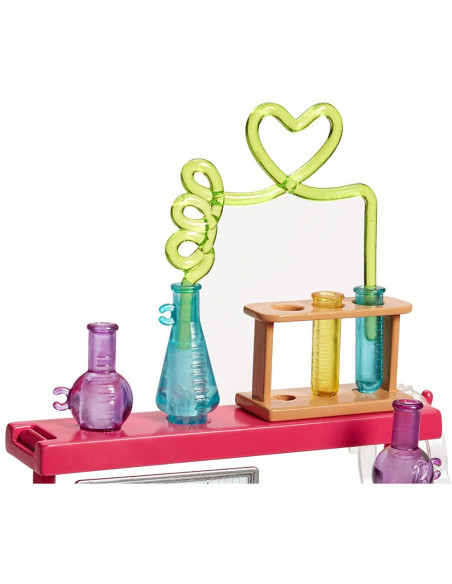 Set Barbie by Mattel I can be Laborator FJB28 cu