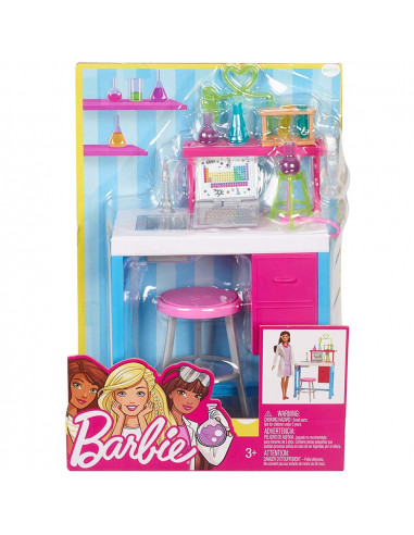 Set Barbie by Mattel I can be Laborator FJB28 cu