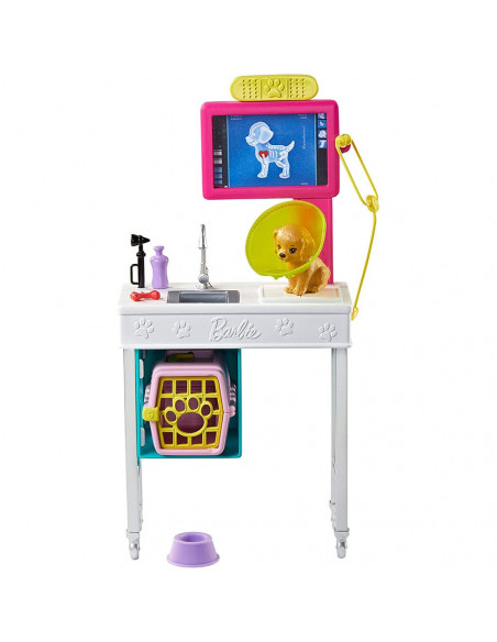 Set Barbie by Mattel I can be Cabinet veterinar GJL68 cu