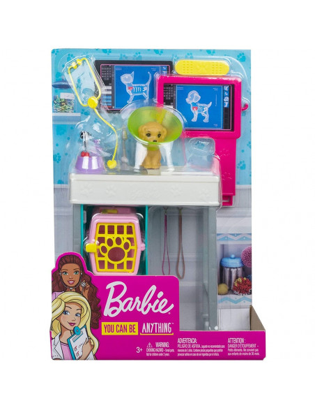 Set Barbie by Mattel I can be Cabinet veterinar GJL68 cu