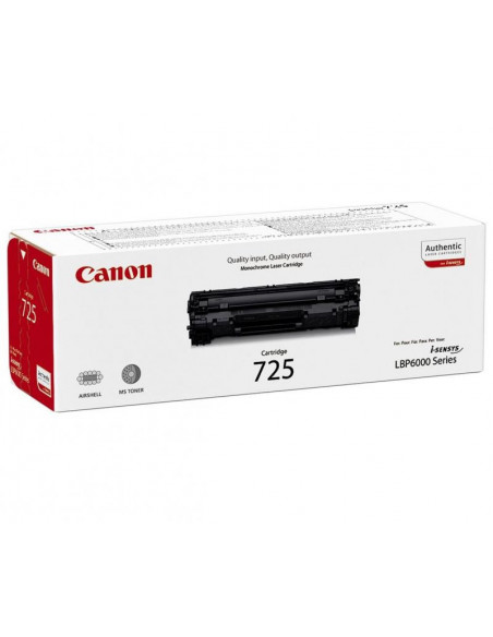 Cartus Toner Original Canon CRG-725 Black, 1600 pagini Cartus Toner Original Canon CRG-725 Black, 1600 pagini