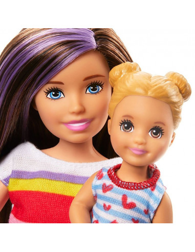Set Barbie by Mattel Family Skipper Mamica si bebelus,MT-GHV87