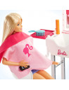 Set Barbie by Mattel Estate Salon de infrumusetare cu papusa si