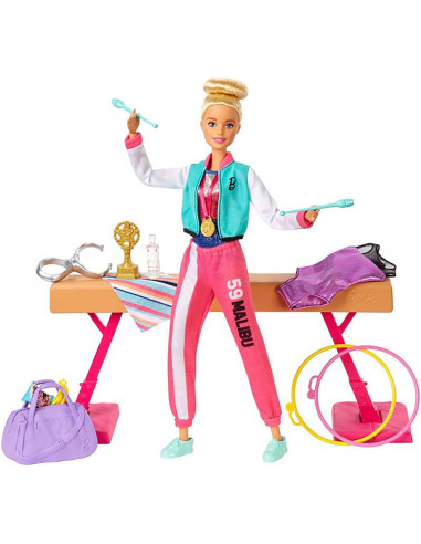 Set Barbie by Mattel Careers Gimnasta,MT-GJM72