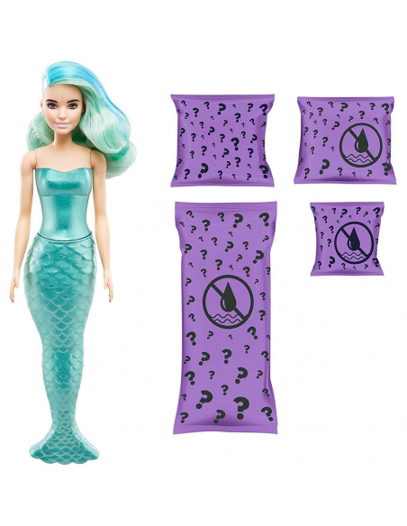 Papusa Barbie by Mattel Color Reveal Wave Sirena