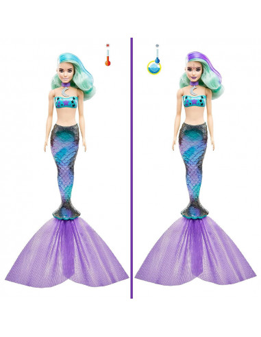 Papusa Barbie by Mattel Color Reveal Wave Sirena