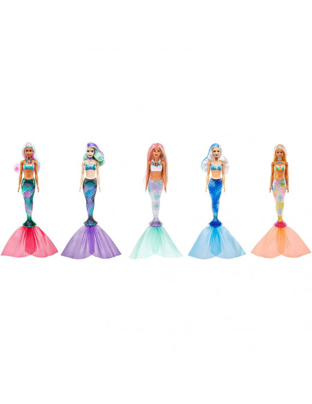 Papusa Barbie by Mattel Color Reveal Wave Sirena