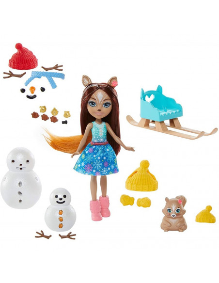 Set Enchantimals by Mattel papusa Sharlotte Squirrel, figurina