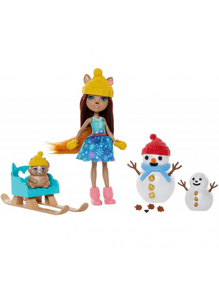 Set Enchantimals by Mattel papusa Sharlotte Squirrel, figurina