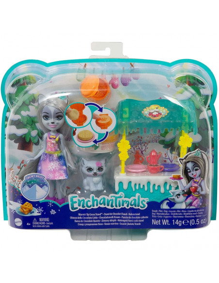 Set Enchantimals by Mattel papusa Hawna Husky, figurina Whipped