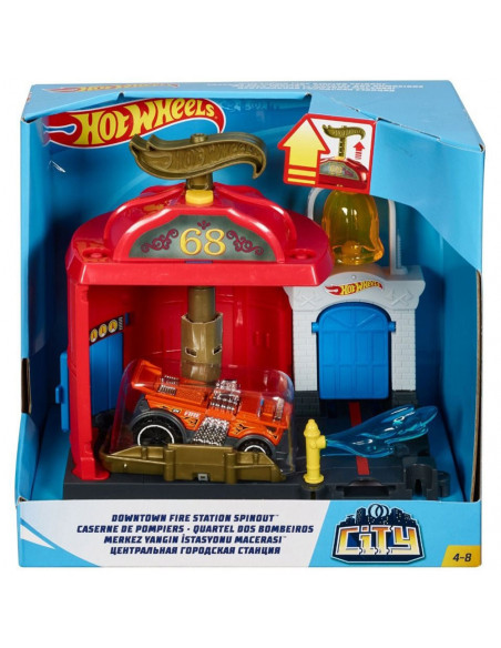 Pista de masini Hot Wheels by Mattel City Downtown Fire Station