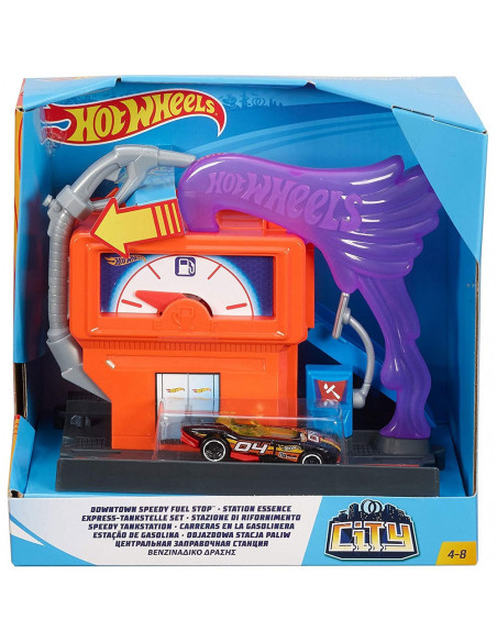 Pista de masini Hot Wheels by Mattel City Downtown Speedy Fuel