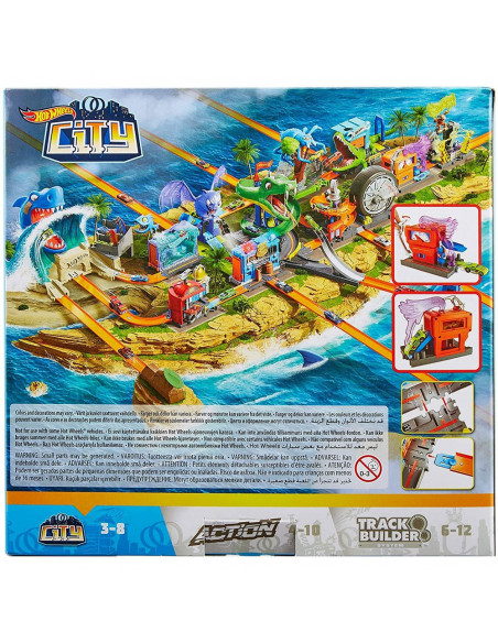 Pista de masini Hot Wheels by Mattel City Downtown Speedy Fuel