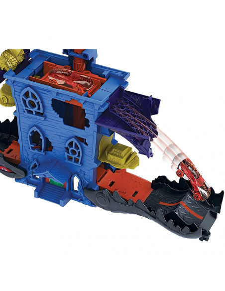 Pista de masini Hot Wheels by Mattel Croc Mansion Attack cu