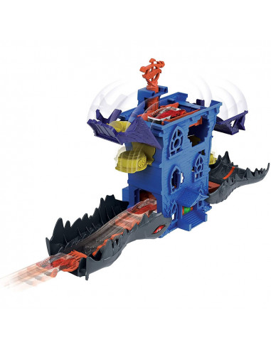 Pista de masini Hot Wheels by Mattel Croc Mansion Attack cu