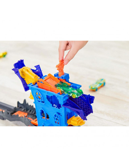 Pista de masini Hot Wheels by Mattel Croc Mansion Attack cu