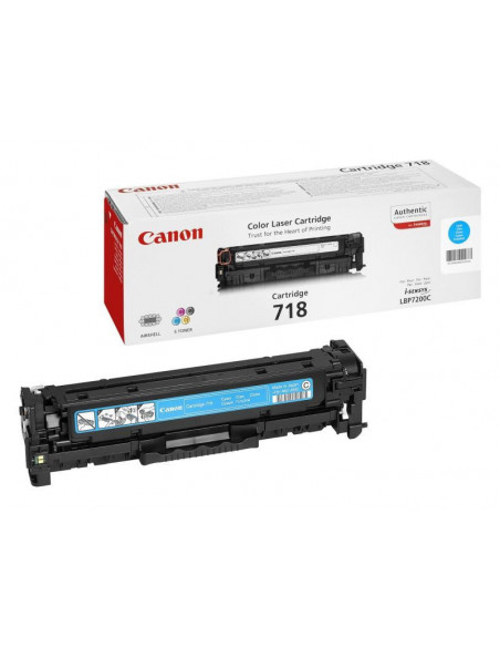 Cartus Toner Original Canon CRG-718 Cyan, 2900 pagini Cartus Toner Original Canon CRG-718 Cyan, 2900 pagini
