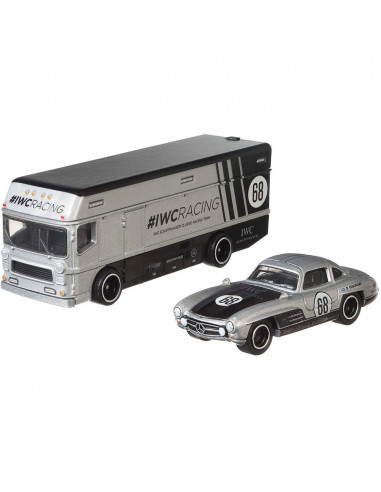 Camion Hot Wheels by Mattel Car Culture Euro Hauler cu masina