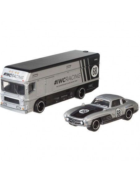 Camion Hot Wheels by Mattel Car Culture Euro Hauler cu masina