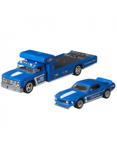 Camion Hot Wheels by Mattel Car Culture Retro Rig cu masina