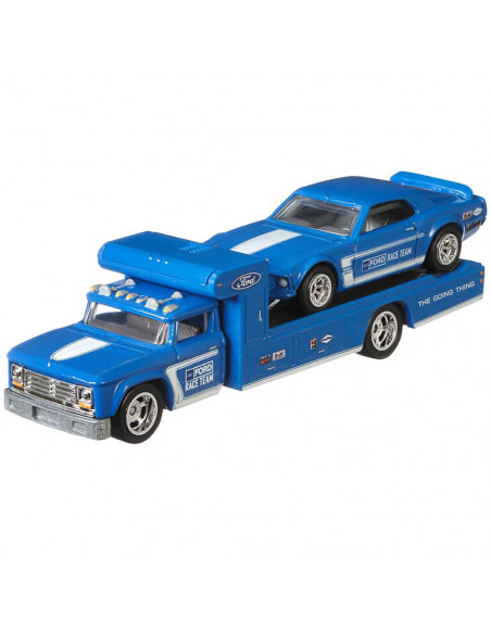 Camion Hot Wheels by Mattel Car Culture Retro Rig cu masina