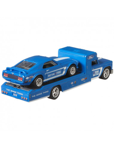 Camion Hot Wheels by Mattel Car Culture Retro Rig cu masina