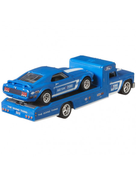 Camion Hot Wheels by Mattel Car Culture Retro Rig cu masina