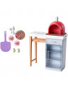 Set Barbie by Mattel Pizzerie cu accesorii,MT-FXG37-FXG39