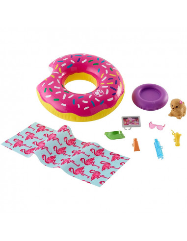 Set Barbie by Mattel Colac in forma de gogoasa cu figurina