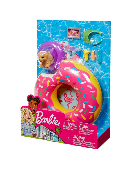 Set Barbie by Mattel Colac in forma de gogoasa cu figurina