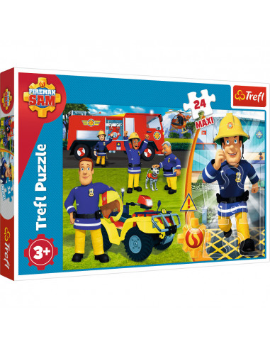 Puzzle Trefl Maxi Fireman Sam, Curajosul pompier Sam 24