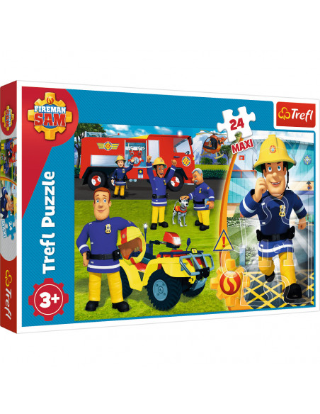 Puzzle Trefl Maxi Fireman Sam, Curajosul pompier Sam 24