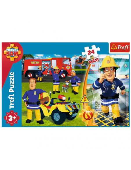 Puzzle Trefl Maxi Fireman Sam, Curajosul pompier Sam 24