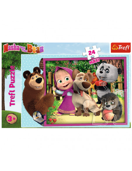 Puzzle Trefl Maxi Masha and the Bear, Masha si Ursul 24