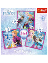 Set puzzle 3 in 1 Trefl Disney Frozen 2, Magia iernii, 1x20