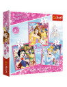 Set puzzle 3 in 1 Trefl Disney Princess, Lumea fermecata a