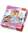 Set puzzle 3 in 1 Trefl Disney Princess, Lumea fermecata a