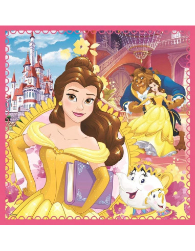 Set puzzle 3 in 1 Trefl Disney Princess, Lumea fermecata a
