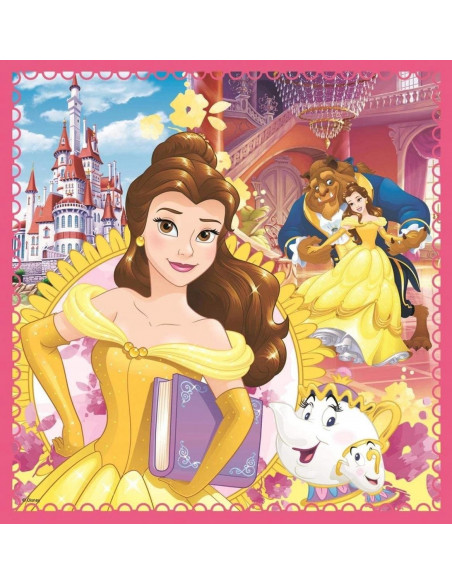 Set puzzle 3 in 1 Trefl Disney Princess, Lumea fermecata a