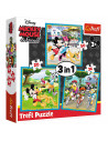 Set puzzle 3 in 1 Trefl Disney Mickey Mouse, Mickey si