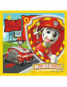Set puzzle 3 in 1 Trefl Paw Patrol, Marshall Rubble si Chase